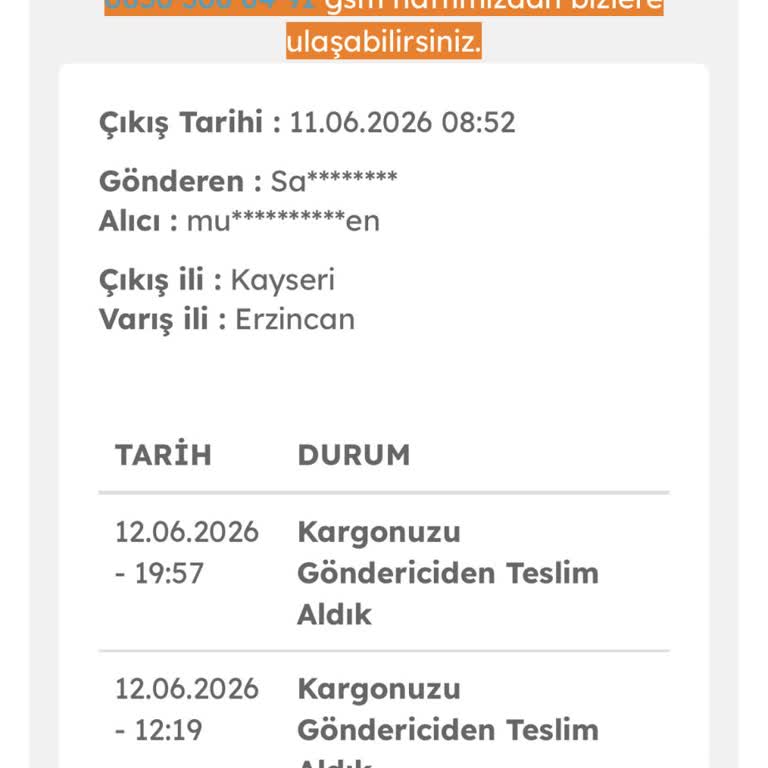 Ürün Kargoya Verilmedi, Teslimat Gecikti