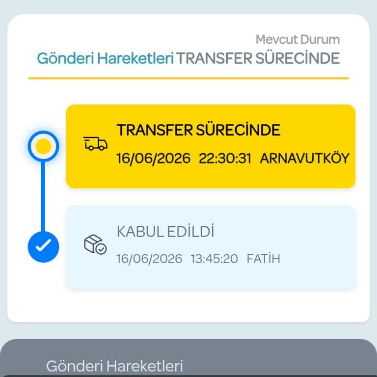 PTT Kargo Arnavutköy'de Yolda Görünüyor Ama Teslim Edilmiyor