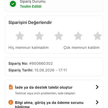 Migros Sanal Markette Teslim Edilmemiş Sipariş Sistemde Teslim Edildi Olarak Görüntülendi