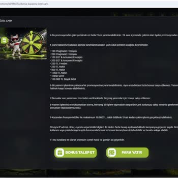 Betparibu Çark Promosyonu Belirsizliği Nedeniyle 3500 TL Param Silindi Ve Canlı Destek Engellendi