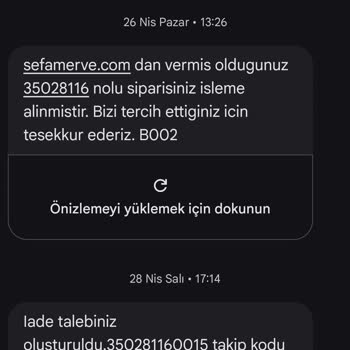 Sefamerve'de Geri Ödeme Gecikmesi Ve Müşteri Hizmeti İhmali
