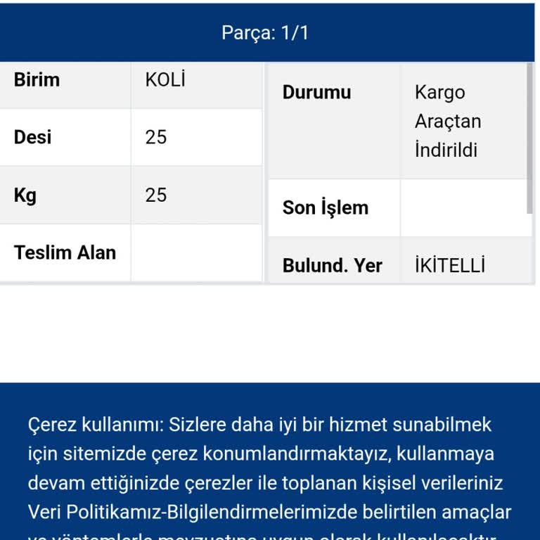 Teslim Edilmeyen Kargo Gecikmesi Ve Müşteri Hizmetlerinden Açıklama Yok