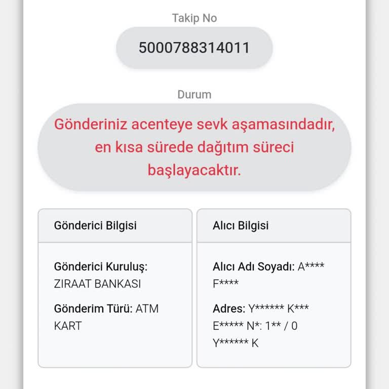 Bankkartım 7 Gün Süreyle Dağıtımda Kaldı, Acil Teslim Talebi