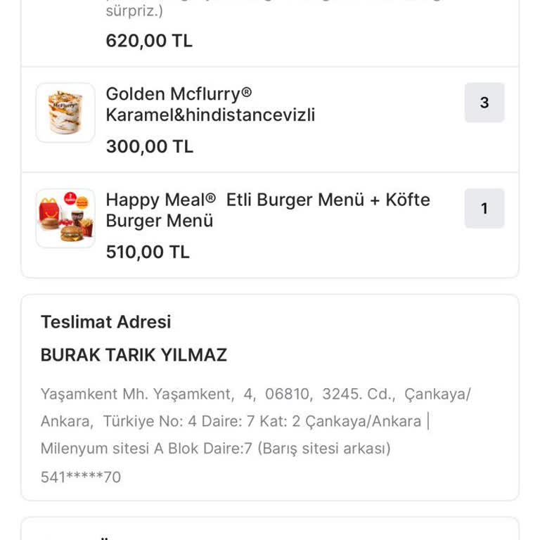 Migros Yemek Siparişinde Eksik Ve Yanlış Ürün Teslimatı, İade Talebi