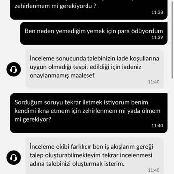 Bozuk Döner, Sağlık Tehdidi Ve İade Reddi
