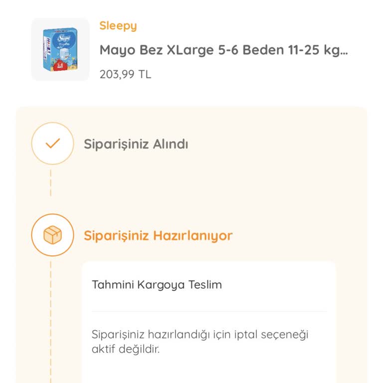 Sipariş Hazırlanıyor Durumunda Kargoya Çıkmıyor, İptal Ve İade Talebi