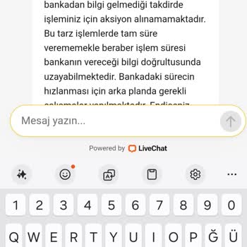 50.000 TL Çekim Talebimin Ödenmemesi Ve Müşteri Hizmetlerinin Yetersizliği