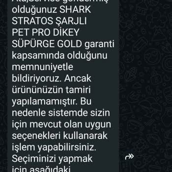 Garanti Kapsamındaki Arızalı Dikey Süpürge İçin Yeni Ürün Gönderimi Talebi Ve Yetkisiz Ücret İadesi