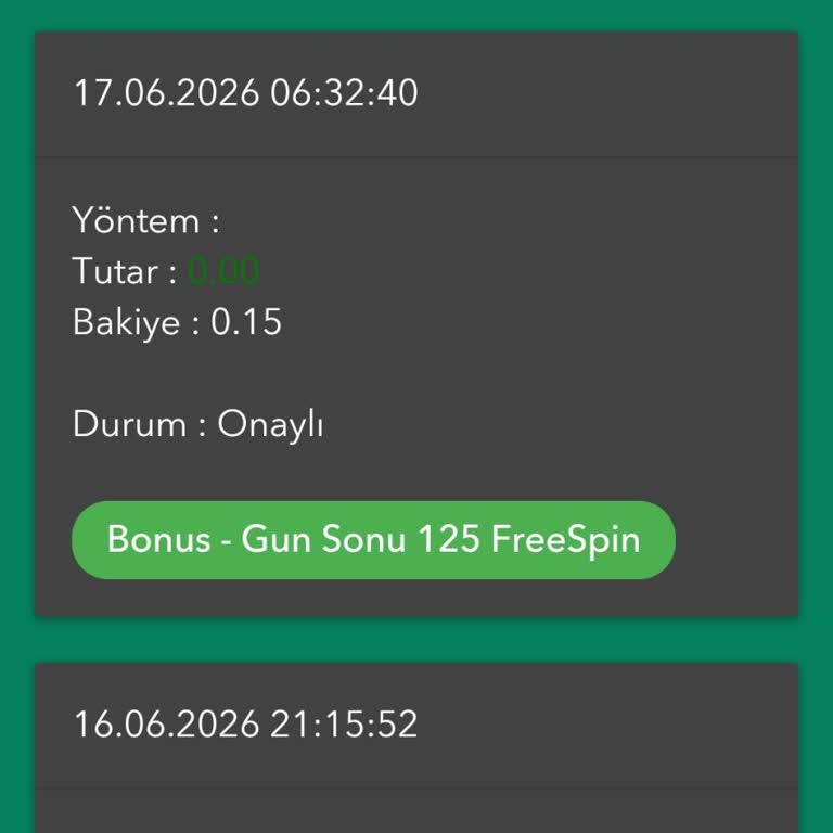 Gün Sonu FreeSpin Kazancım Haksız Şekilde Silindi