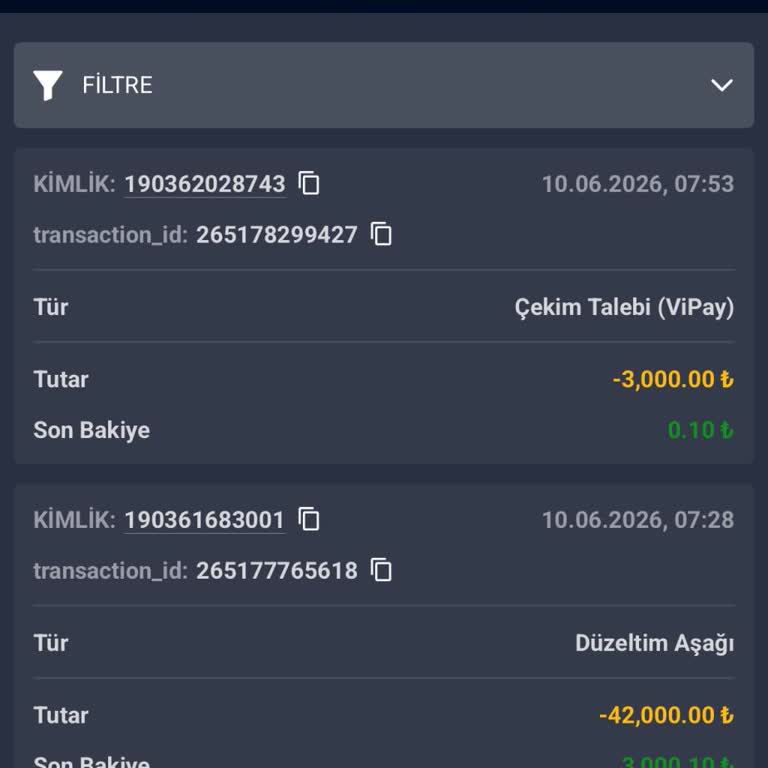 Hilbet Hesabımda 42.000 TL Bakiyenin Haksızca Silinmesi Ve İade Talebi
