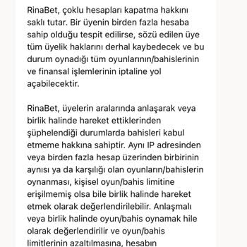 Rinabet 594.821 TL Bakiyeme El Koydu, Vıp Üyelik Vaadiyle Oyuna Teşvik Edip Kazancımı Ödemedi