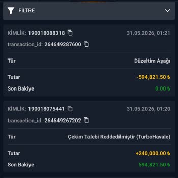 Rinabet 594.821 TL Bakiyeme El Koydu, Vıp Üyelik Vaadiyle Oyuna Teşvik Edip Kazancımı Ödemedi