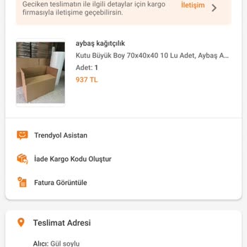 Trendyol Siparişindeki Koliler Gecikti, Taşınma İçin Acil Teslimat Talebi