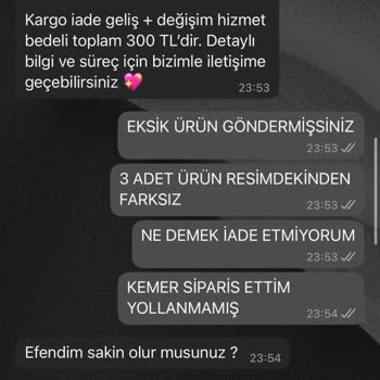 Yanlış Ve Eksik Ürün Gönderimi, Gecikmeli Ve Yanıltıcı Kargo Bilgileri, İade Talebim Reddedildi