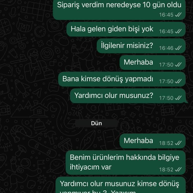 Kargo Hazırlanmadı, 11 Gün Geçti Ve WhatsApp Destek Yanıt Vermedi