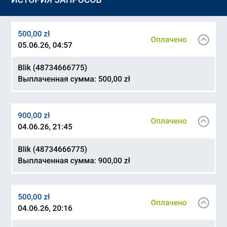 Mostbet отметил выплаты как выполненные, но деньги через BLIK так и не поступили на карту