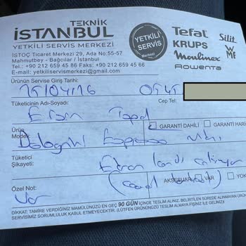 Kahve Makinemin Servis Süresi Yasal 20 İş Gününü Aşarak Uzatılıyor