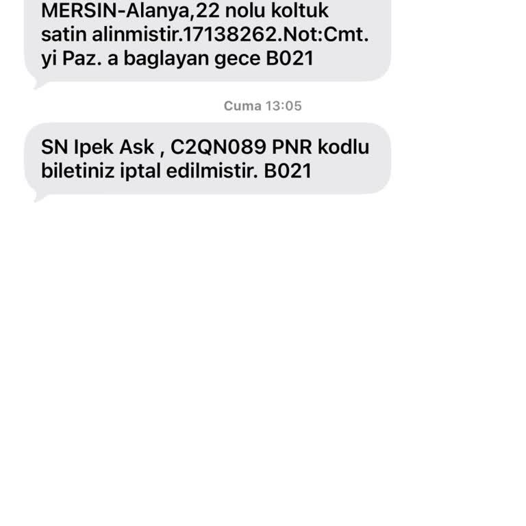 700 TL Bilet Ücretinin Geri Ödenmemesi Ve Acil Çözüm Talebi