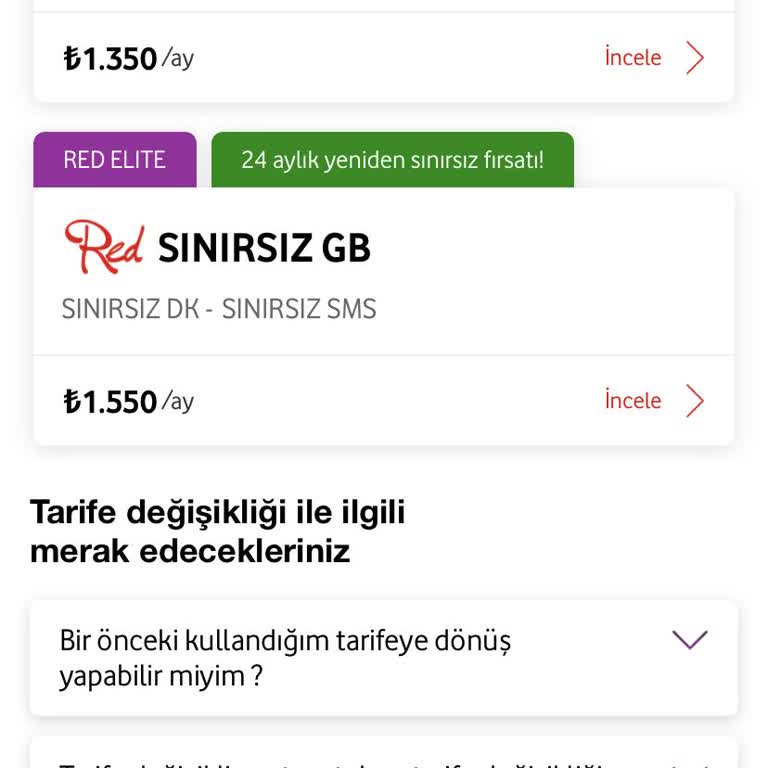 Bütçemi Aşan Vodafone Tarife Teklifleri