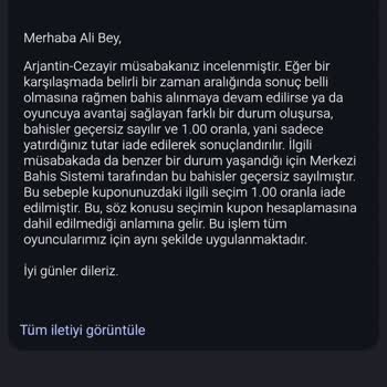 İddaa Kazanç İadesi Sorunu Ve Karımın Ödenmemesi