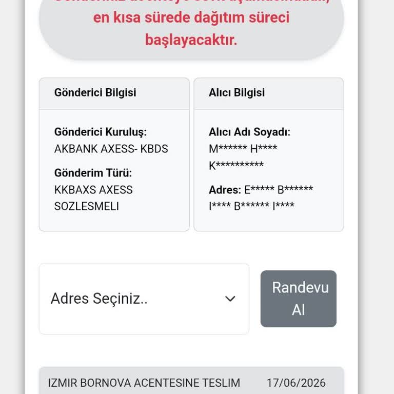 Kredi Kartı Dağıtımının Şubede Bekletilmesi Ve Bilgilendirme Eksikliği