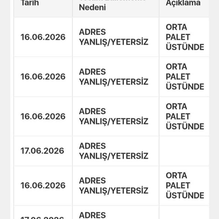 Adres Yetersizliği Notu Nedeniyle Kargonun Gecikmesi Ve Acil Teslim Talebi