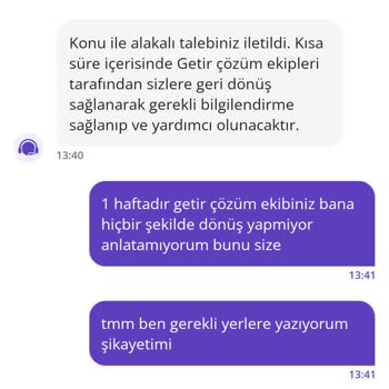 Getir'den İade Edilen Ürünlerin Ücreti Kredi Kartıma Yansımıyor