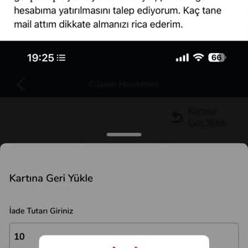 Kredi Kartı İadesi Gerçekleşmedi Ve Müşteri Hizmetlerinden Yanıt Gelmedi