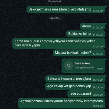 Siparişim 20 Gündür Hazırlandı Kalıyor Ve Kargo Gönderilmedi