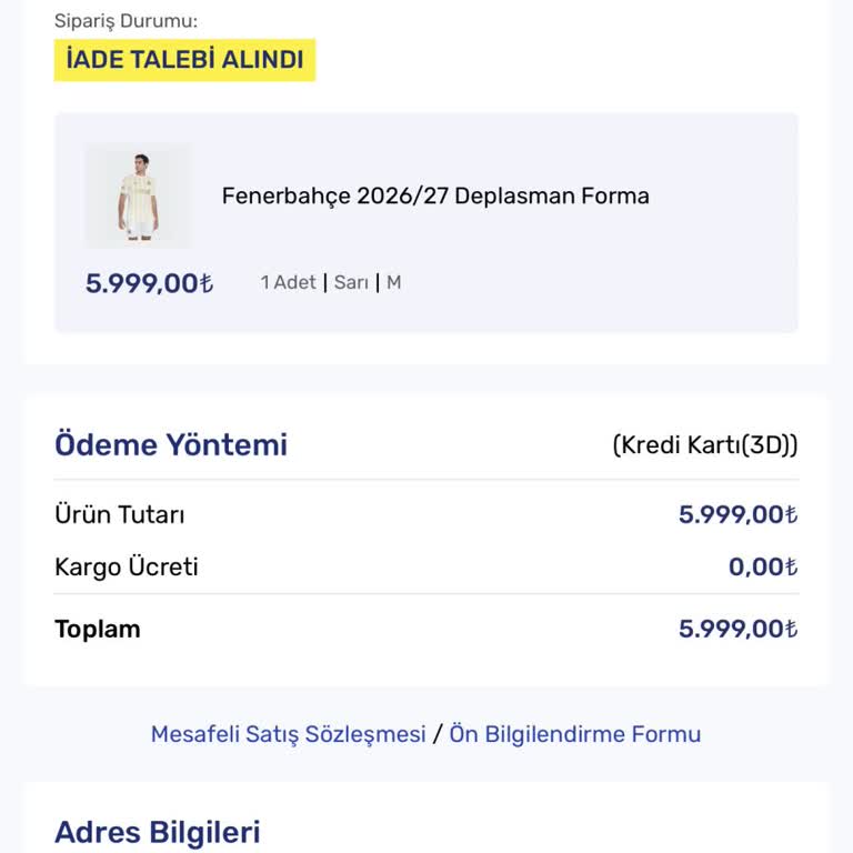 Defolu Formamın Değişimi Gecikti, Hızlı İptal Ve İade Talebi