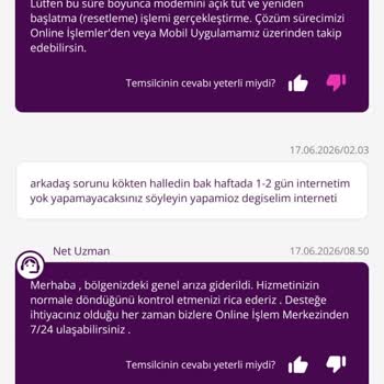 TurkNet 1000 Mbps İnternetinde Sürekli Kesintiler Ve Destek Sorunu