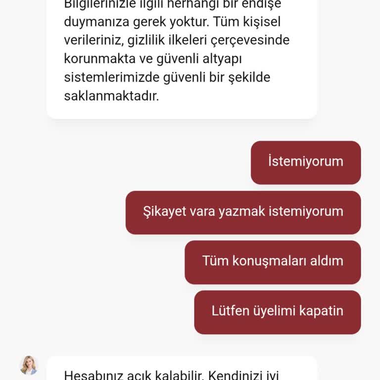 Üyelik İptali Taleplerime Cevap Gelmemesi