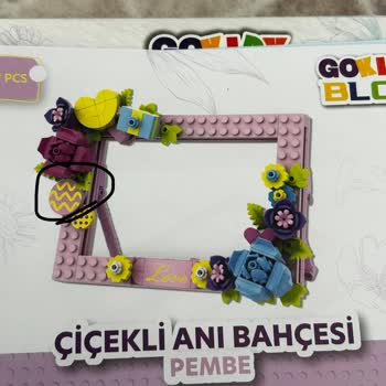 Gokidy Blok Çiçekli Anı Bahçesi Setinde Çerçeve Süsü Eksik