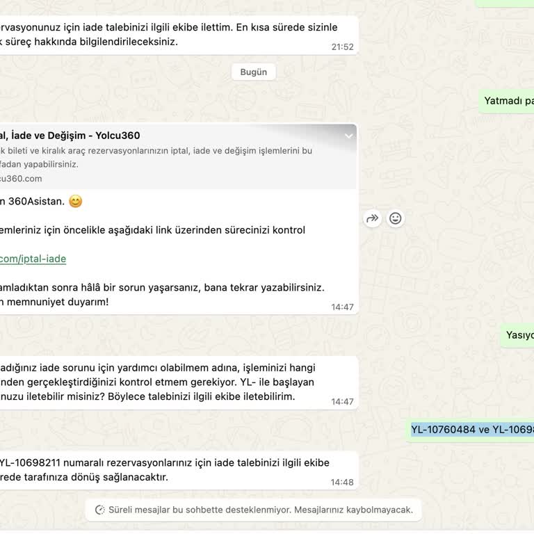 İade Edilmemiş 25.000 TL İçin Acil Geri Ödeme Talebi