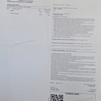 Tax Free İade İçin Telefon Desteğine Ulaşılamaması Ve 2.160 TL Gecikmesi