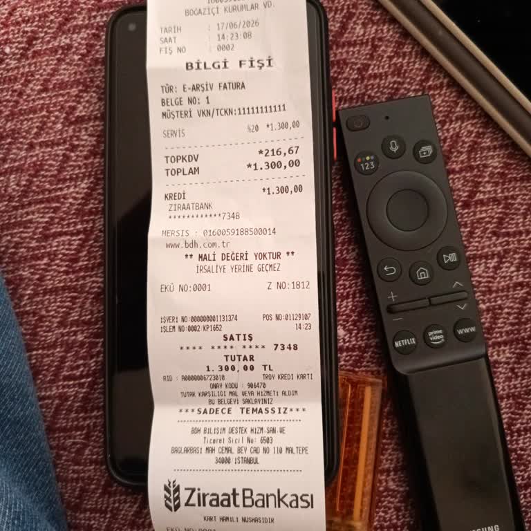 Garanti Kapsamında Bilgi Verilmeden Alınan 1300 TL Servis Ücreti İadesi Talebi