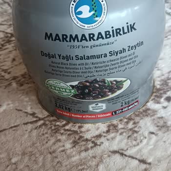 MarmaraBirlik Salamura Zeytininde Yoğun Beyaz Küf Görüldü