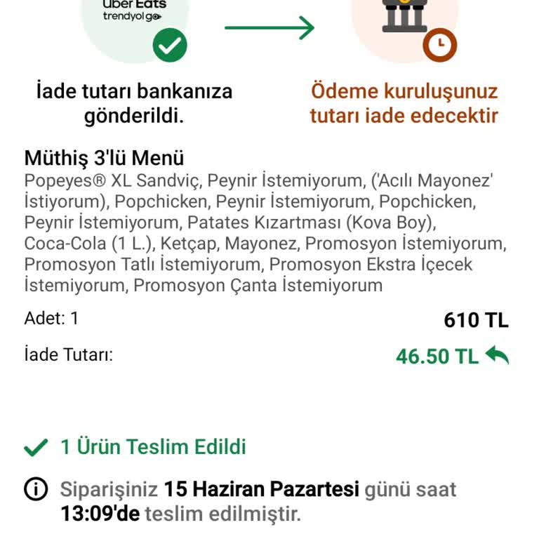 Eksik Coca Cola Ve Yetersiz İade