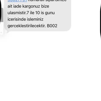 Sefamerve'den İade Ücretimin 1 Ay Sonra Da Hesaba Yatırılmaması