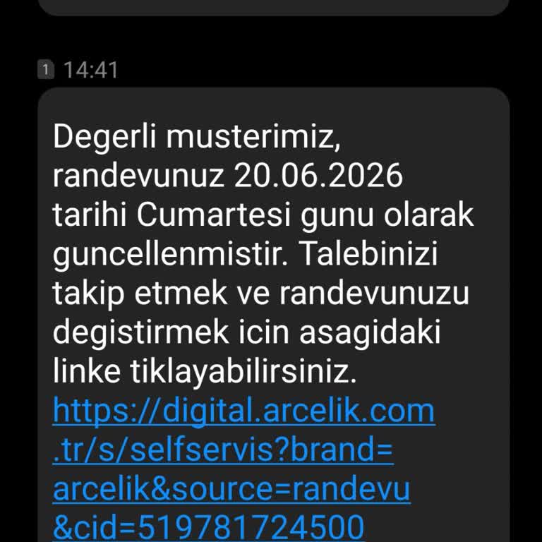 Arçelik Servisinde Randevu İptali Ve Koordinasyon Sorunu