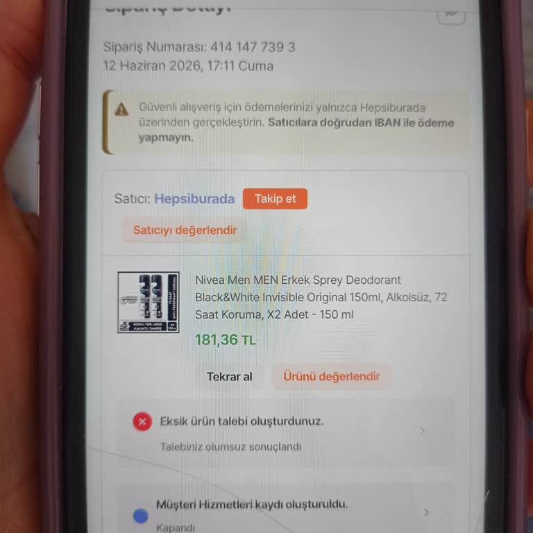 İlanı 2'li Olan Nivea Men Deodorant Tek Gönderildi, Müşteri Hizmetinden Haksız Cevap