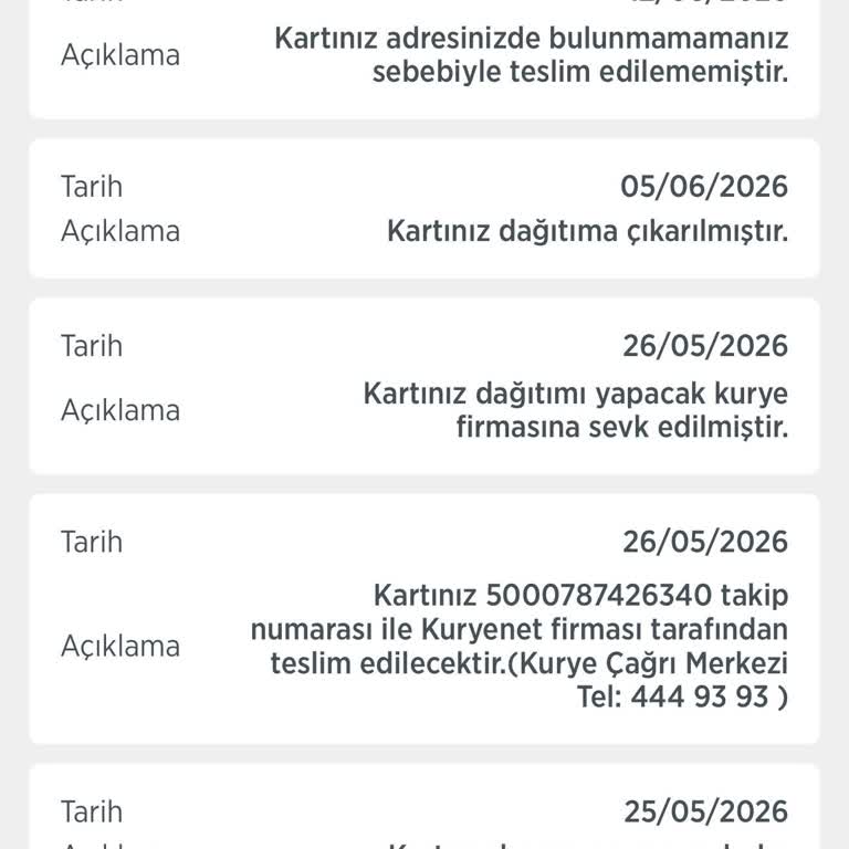 Ziraat Bankası Kart Teslimatı Gecikmesi Ve Yanıltıcı Bilgilendirme