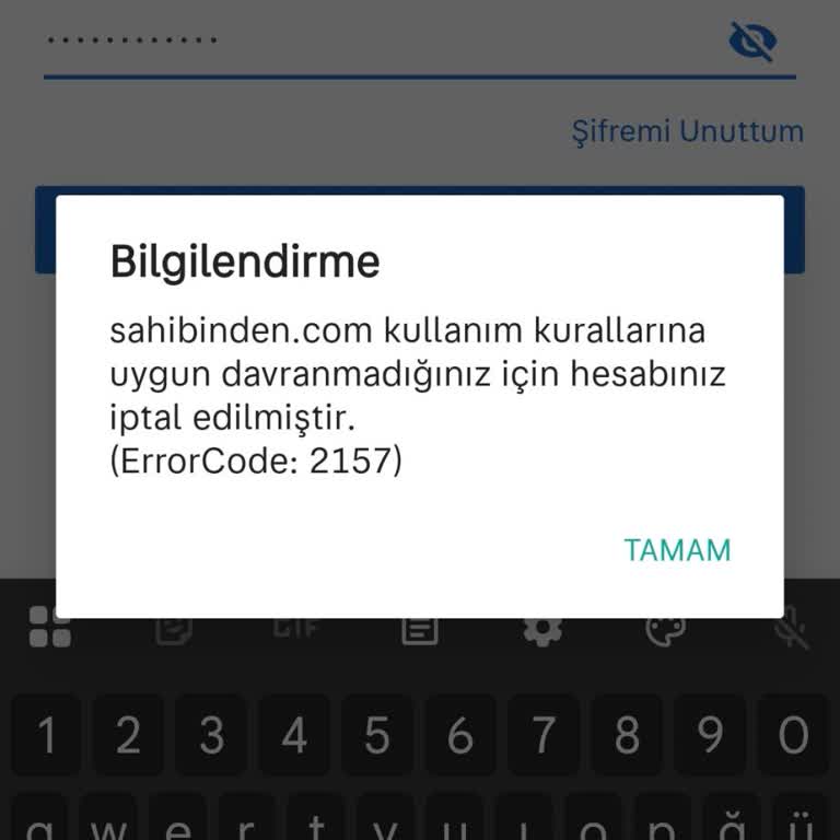 Sahibinden.com Hesabım Açıklama Ve İtiraz İmkânı Olmadan Kalıcı Olarak Kapatıldı