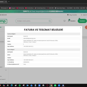 Orcamp’da 6 Taksit Fiyatı İle Çekilen Tutar Arasındaki Fark İçin İade Talebi