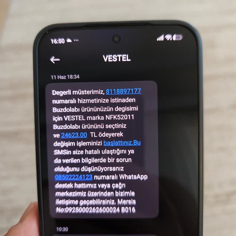 Satın Alınan Yeni Vestel Buzdolabının Teslim Edilmemesi Mağduriyete Yol Açtı