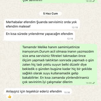 Water Home Filtre Değişimi Sonrası Su Kalitesi Bozuldu Ve Çözüm Yok