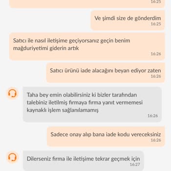 Dayanıksız Masa Takımı, Satıcı Ve Trendyol İletişim Sorunu Nedeniyle İade Talebi