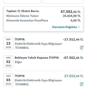 Halkbank'ta İptal Edilen Alışveriş Taksitleri Yanlış Şekilde Borç Olarak Ekstreye Yansıtıldı