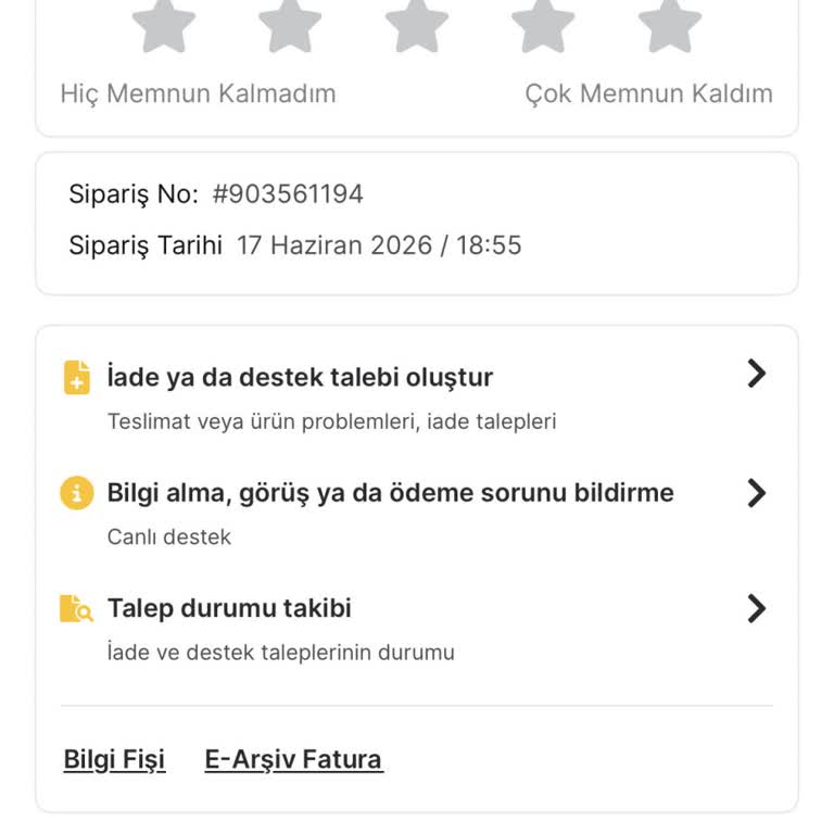 Teslim Edildi Gösterilen Siparişim Kapıya Ulaşmadı Ve Canlı Destek Yardımsız Kaldı