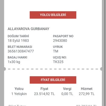 Obilet'ten Alınan Bilet THY'de Görünmüyor Ve İsim Yanlış